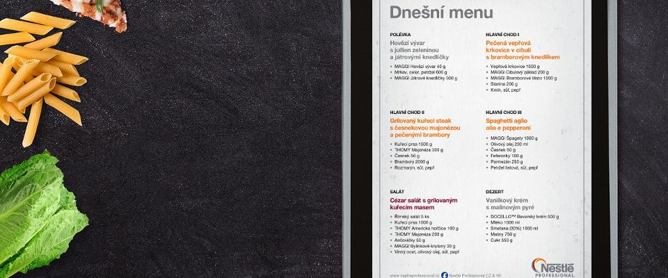 Dnesni Menu Jirky Stredy