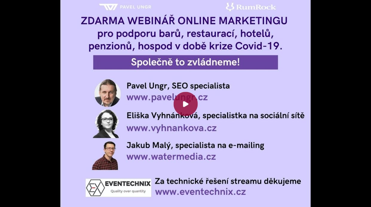 Webinář - online gastro