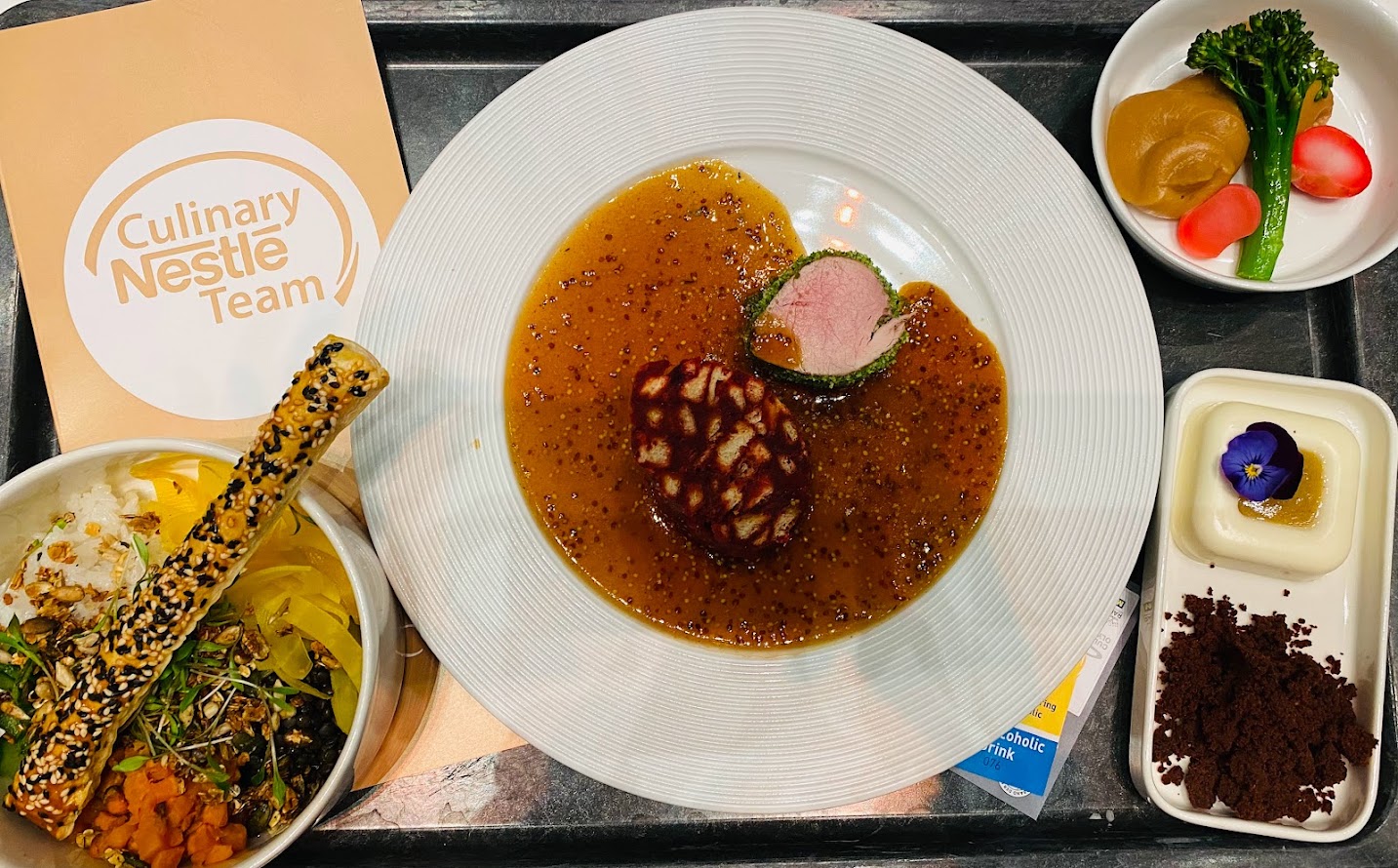 Soutěžní menu kuchařů Nestlé Culinary týmu