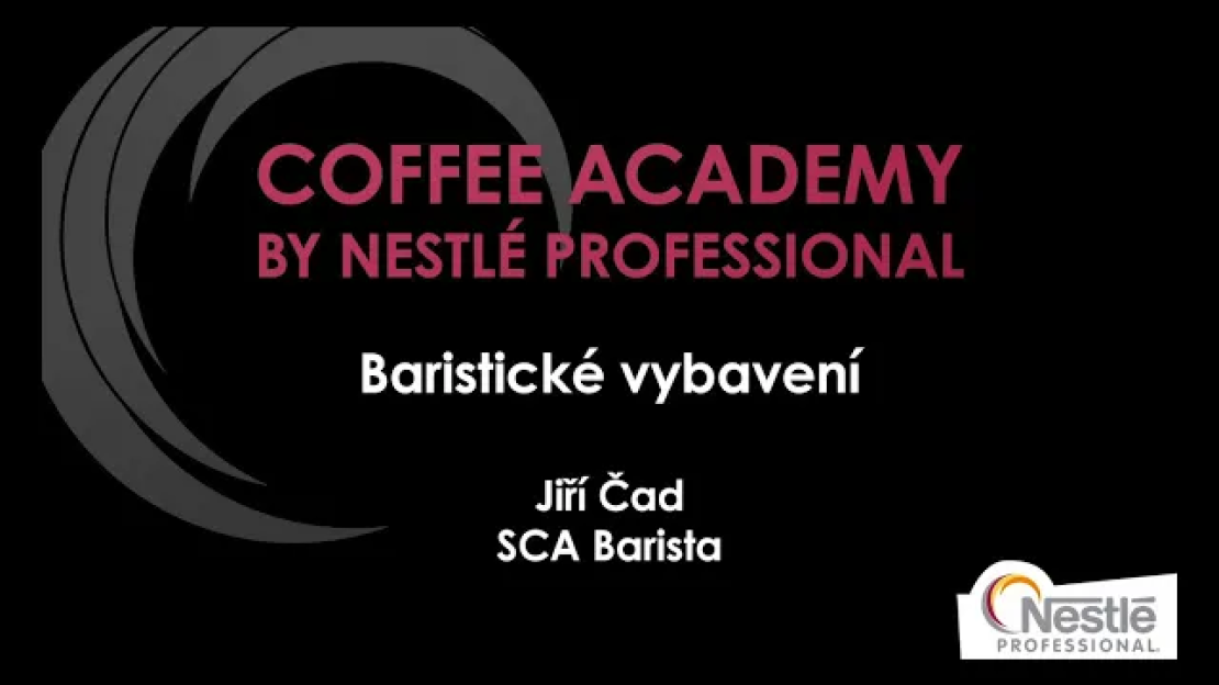 Coffee academy - 1. díl – Baristické vybavení