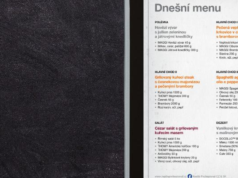 Dnesni Menu Jirky Stredy