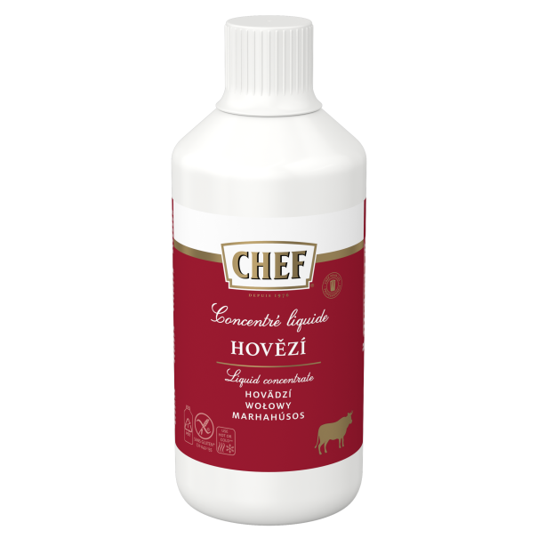 CHEF Tekutý koncentrát hovězí 4x1L