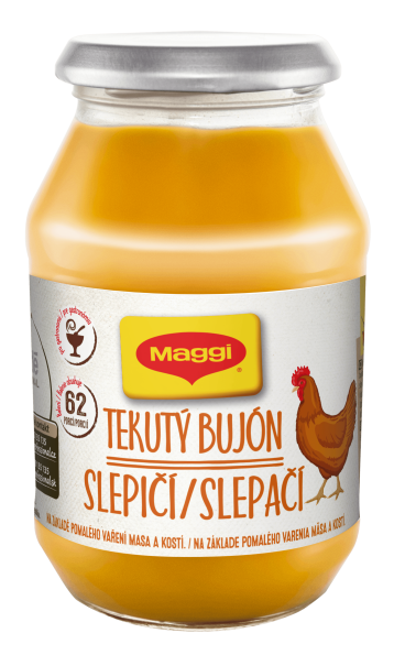 MAGGI tekutý bujón slepičí na bázi pomalu vařeného vývaru z masa a kostí