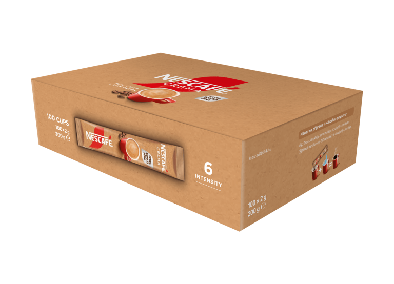 Prodejní balení NESCAFÉ CLASSIC Crema Stick 100 x 2 g