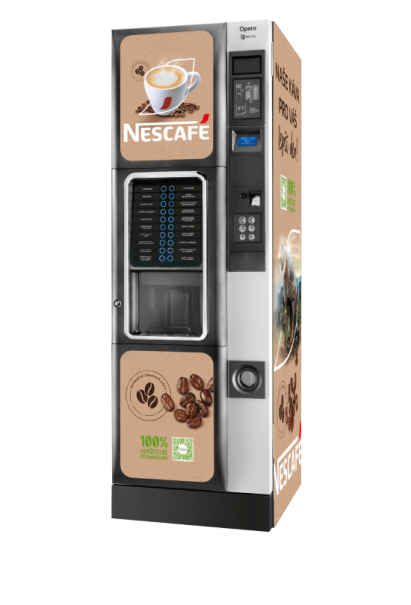 Nápojový automat NECTA OPERA ES8 s brandingem NESCAFÉ