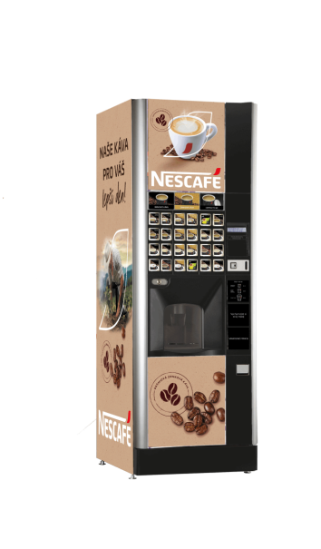 Luce X2E tmavé provedení s brandingem NESCAFÉ