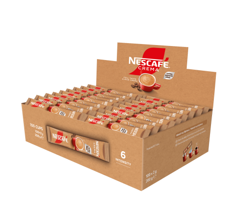 Balení 100 ks jednoporcové kávy NESCAFÉ CLASSIC Crema