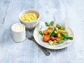 Nugety s mango salsou