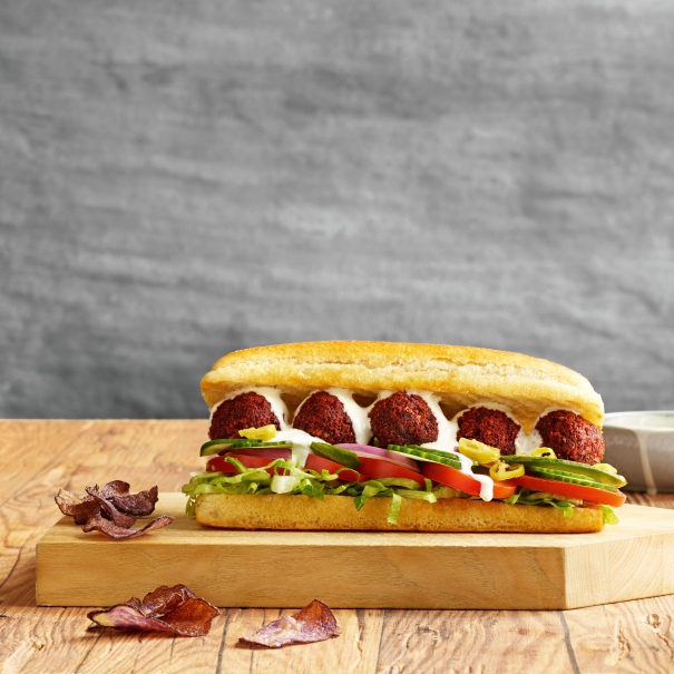Falafel v bagetce