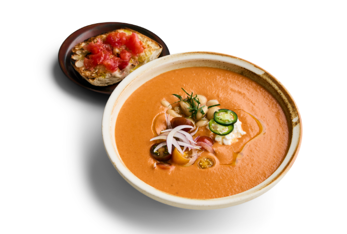 Milánská tomatová polévka s bílou fazolí Cannellini