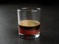 Espresso s ovocným sorbetem
