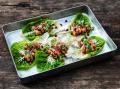 Garden Gourmet® Veganské kousky v tahini marinádě se salátem z granátového jablka