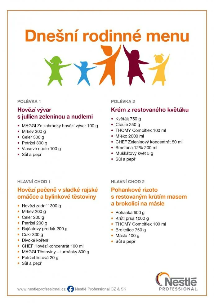 Family menu